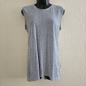 Tahari Striped Sleeveless Top